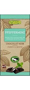 Zartbitterschokolade mit Pfefferminzfüllung Bio